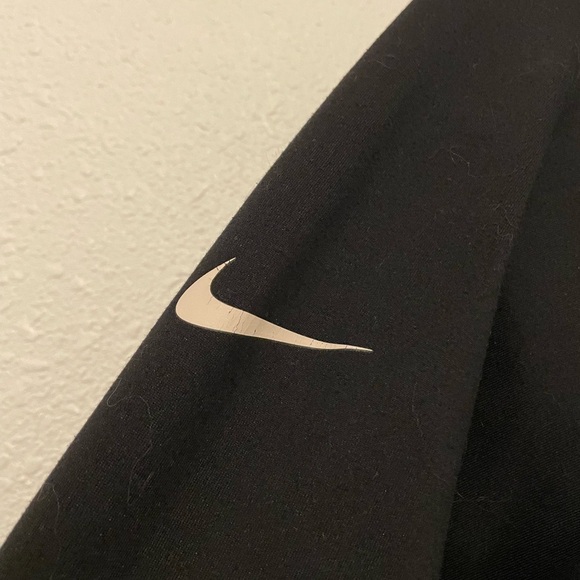 Nike Pro Half Zip Pullover Dri-fit Long sleeve Thumb Holes Womens Large - Picture 6 of 7